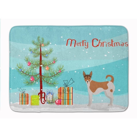 Carolines Treasures Tenterfield Terrier Christmas Tree Machine Washable Memory Foam Mat CK3487RUG
